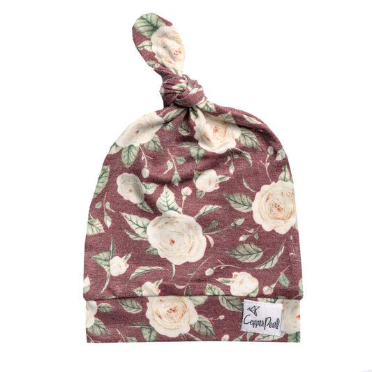 Top Knot Hat - Scarlet